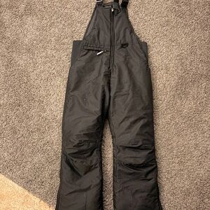Black Snow Bib Overalls